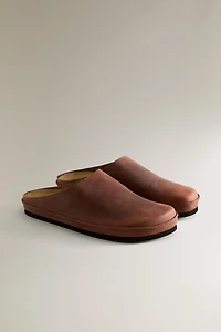 MINIMAL LEATHER MULES
