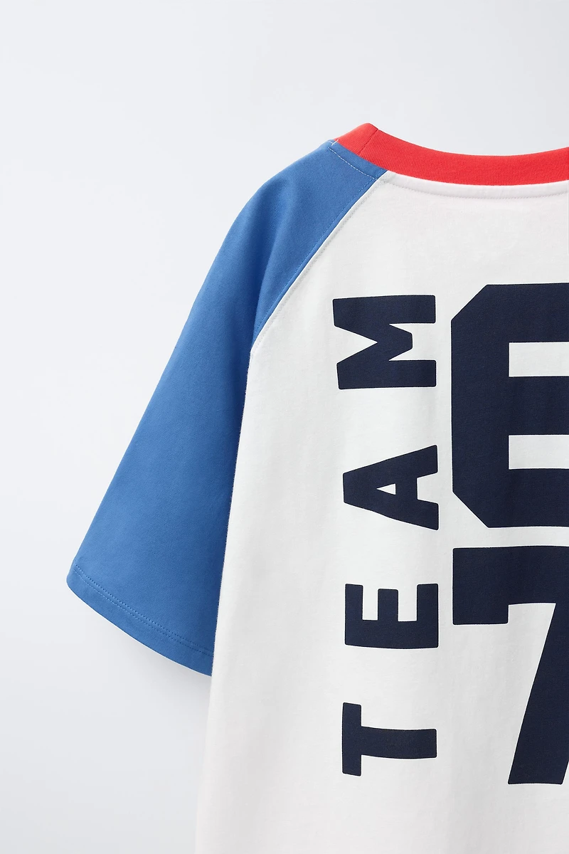 T-SHIRT À MANCHES RAGLAN TEAM SIX SEVEN