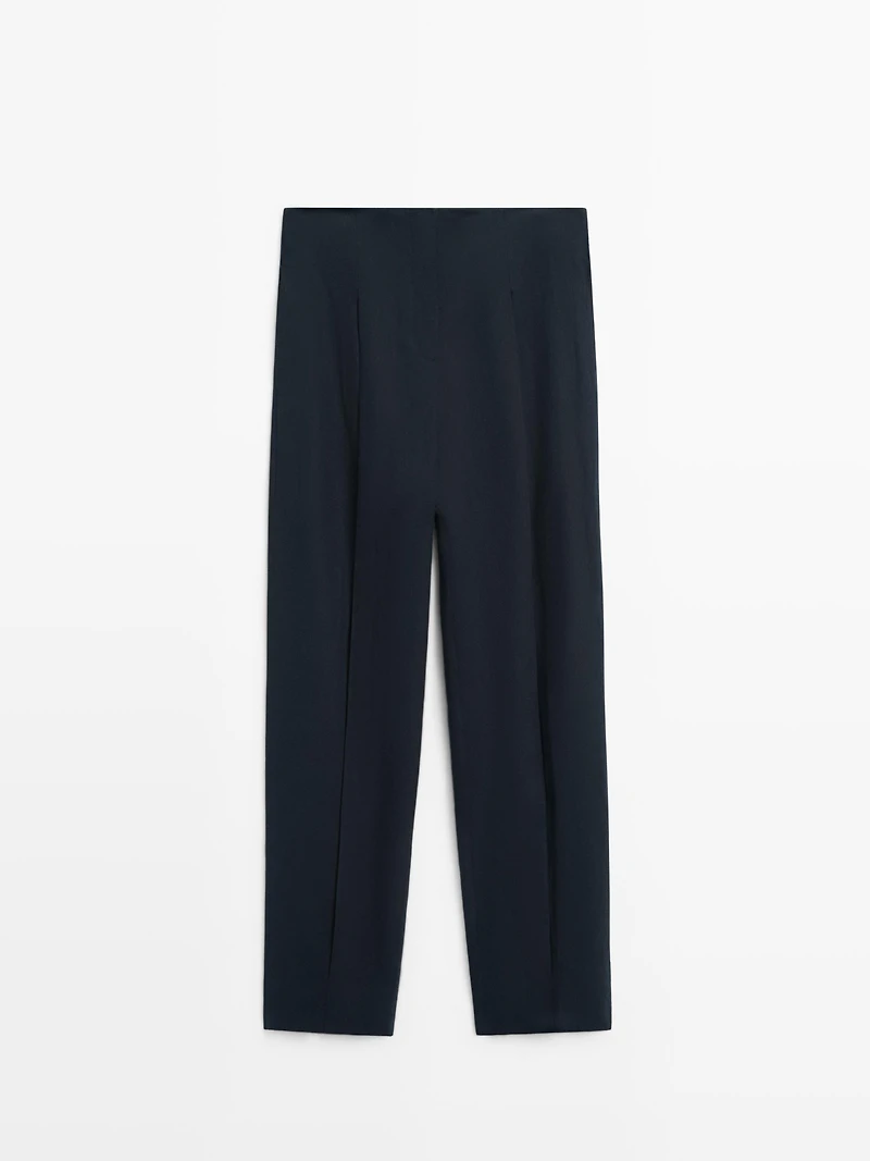 Linen suit trousers