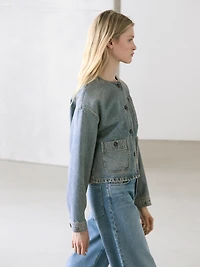 Short denim jacket