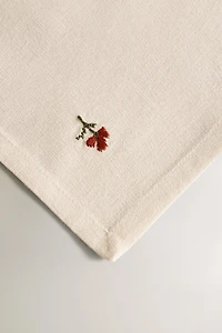 SET OF FLORAL EMBROIDERED NAPKINS (SET OF 2)