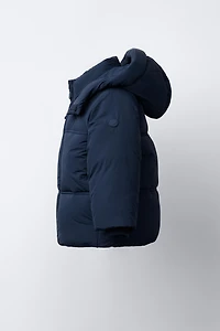 DOUDOUNE MATELASSÉE À CAPUCHE DÉPERLANTE