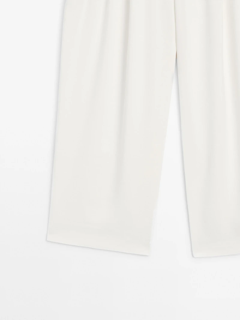 Jupe-culotte à pinces