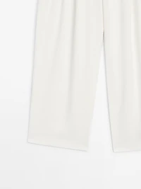 Jupe-culotte à pinces