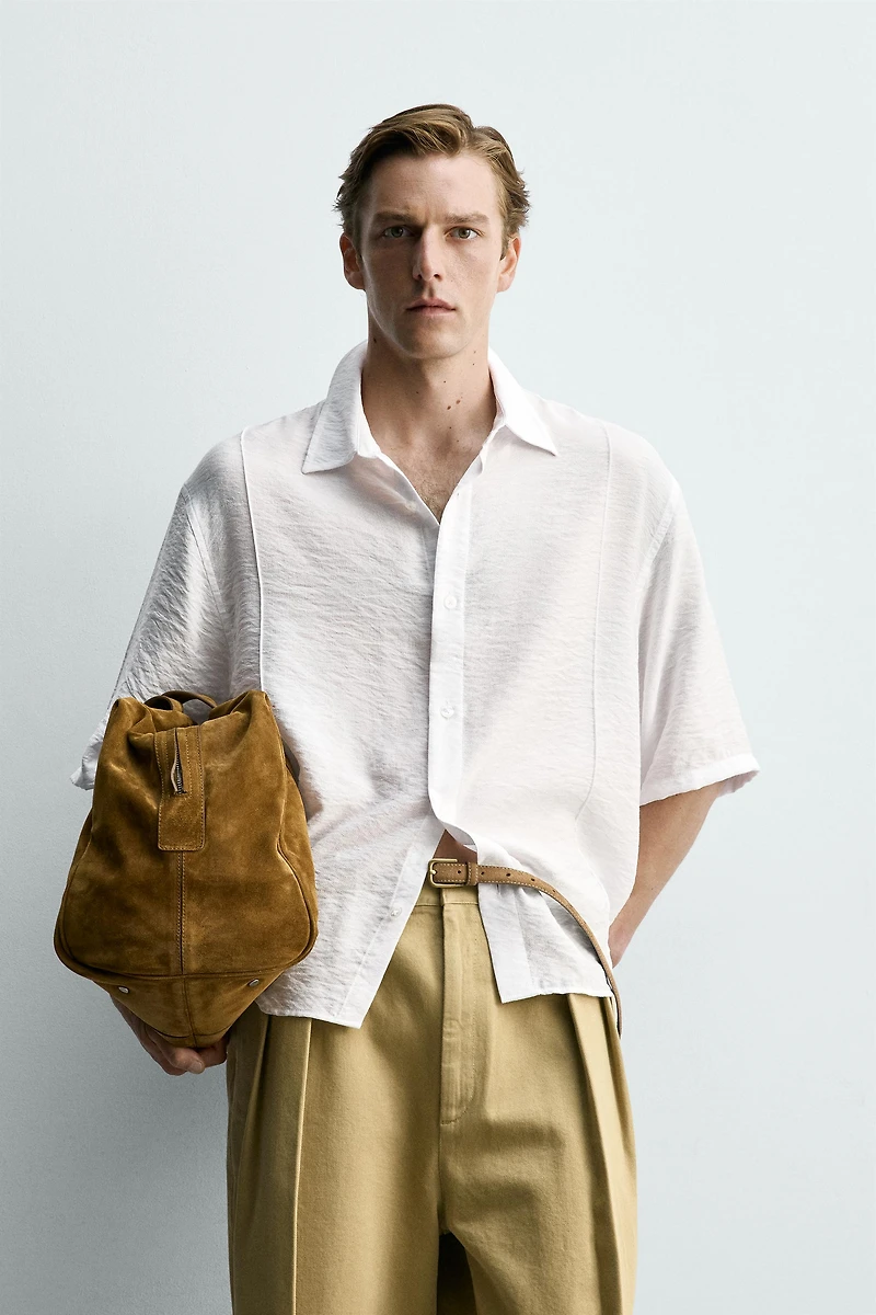 FLOWY TEXTURED SHIRT