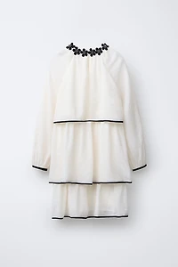 FLOWY JEWEL FLOWER DRESS