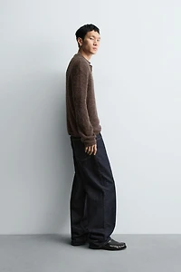 TEXTURED KNIT POLO SHIRT