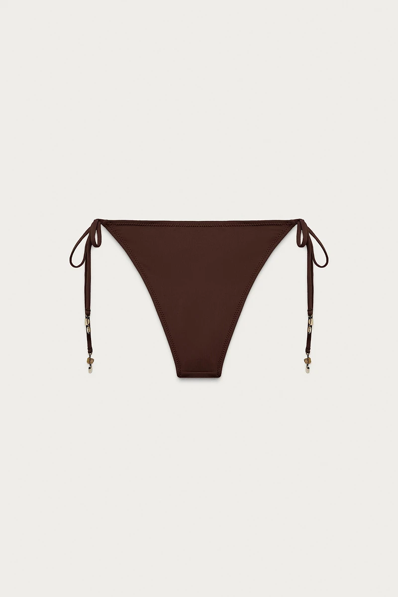 SHELL TIE BIKINI BOTTOMS MARISA BERENSON X ZARA