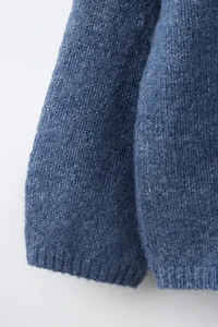 PULL EN MAILLE COL TUNISIEN