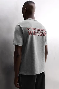EMBROIDERED COLORBLOCK T-SHIRT