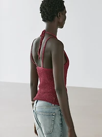 Double crochet knit top