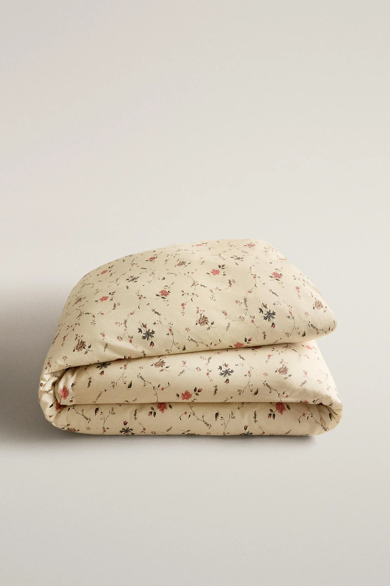 COTTON LINEN FLORAL DUVET COVER | KATHARINE POLE