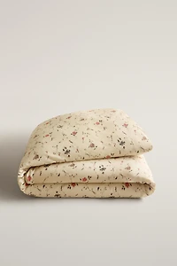 COTTON LINEN FLORAL DUVET COVER | KATHARINE POLE