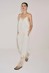 ZW COLLECTION LACE PAJAMA PANTS