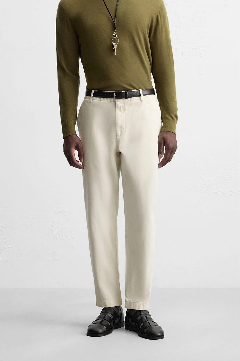 TWILL CHINO PANTS