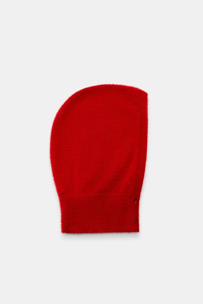 NYLON HOOD WITH BUTTONS