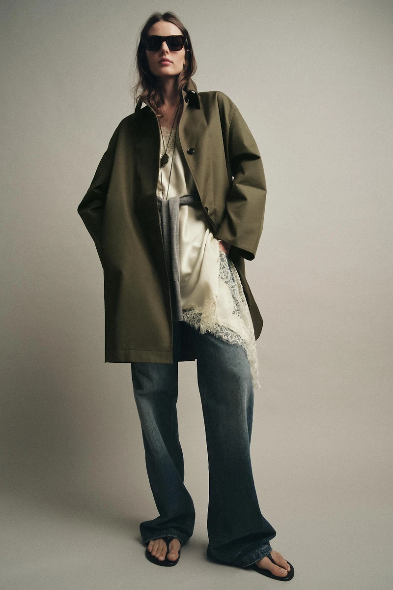 WATER REPELLENT TRENCH COAT ZW COLLECTION