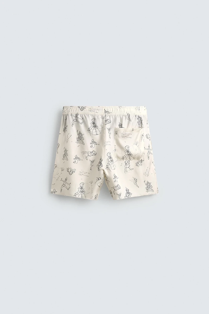 SHORT EN SOIE - VISCOSE PERSONNAGES PETER PAN HARRY LAMBERT FOR ZARA