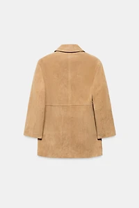 100% SUEDE LEATHER JACKET