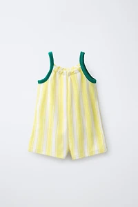 CASA LAWA X ZARA KIDS STRIPED TERRYCLOTH JUMPSUIT
