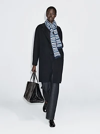 Two-button wool blend coat