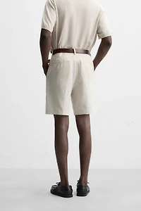 100% LINEN SHORTS