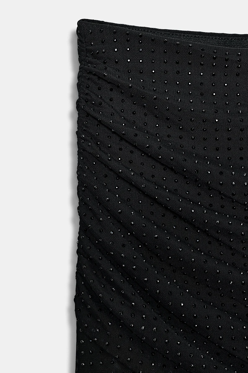 RUFFLED SHIMMER TULLE PANTS