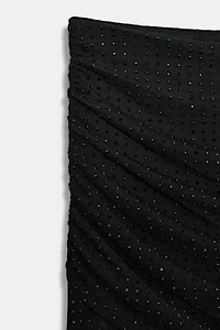 RUFFLED SHIMMER TULLE PANTS