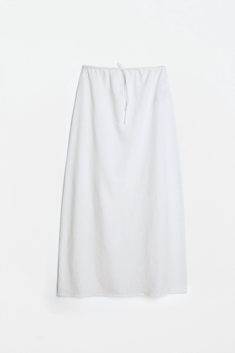 COTTON MIDI SKIRT