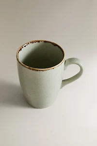 TASSE PORCELAINE BORD VIEILLI