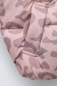 ANIMAL PRINT WATER REPELLENT COAT