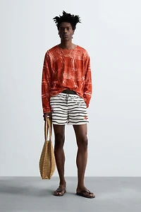 OTIS KWAME KYE QUAICOE PRINTED MID-LENGTH SWIMSUIT