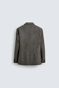 REGULAR FIT TEXTURED BLAZER