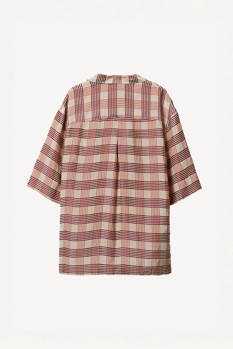 WILLY CHAVARRIA X ZARA PLAID OVERSIZED SHIRT