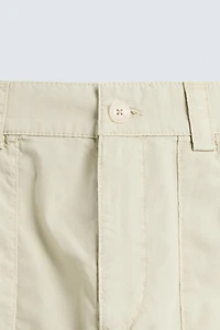 WASHED COTTON BERMUDA SHORTS