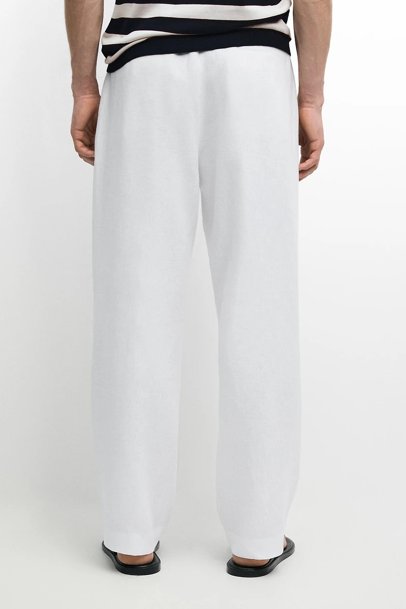 Pantalon jogging 100 % lin