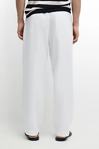 Pantalon jogging 100 % lin