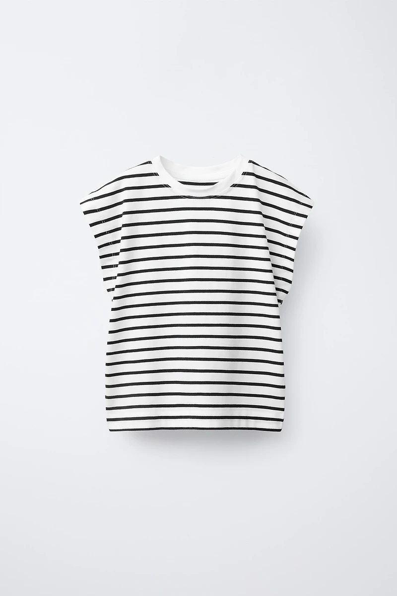 STRIPED EYELASH T-SHIRT