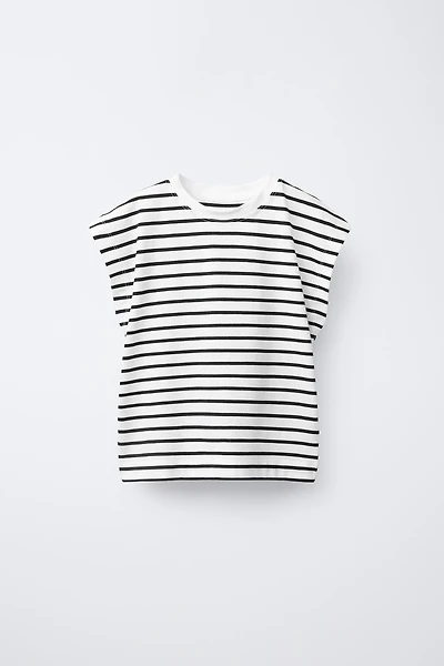 STRIPED EYELASH T-SHIRT