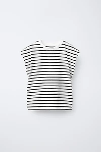 STRIPED EYELASH T-SHIRT