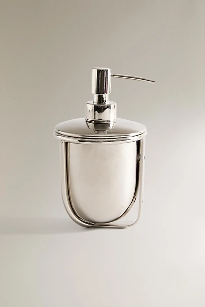 SHINY METAL SOAP DISPENSER