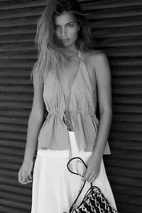 JUPE MIDI ASYMÉTRIQUE