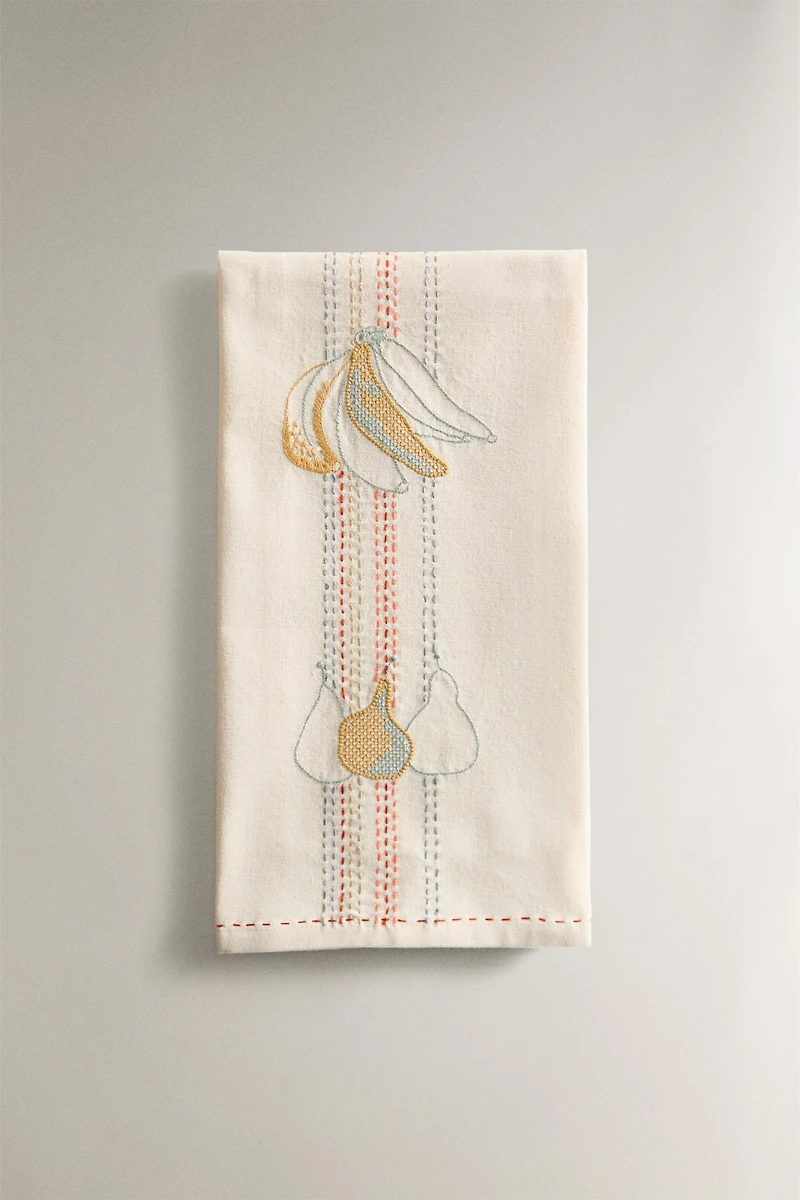 TORCHON DE CUISINE COTON BANANES