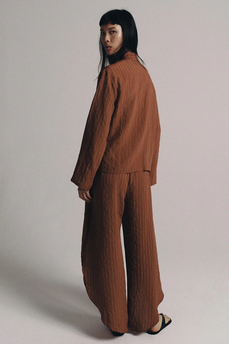 ZW COLLECTION SIDE VENT TROUSERS