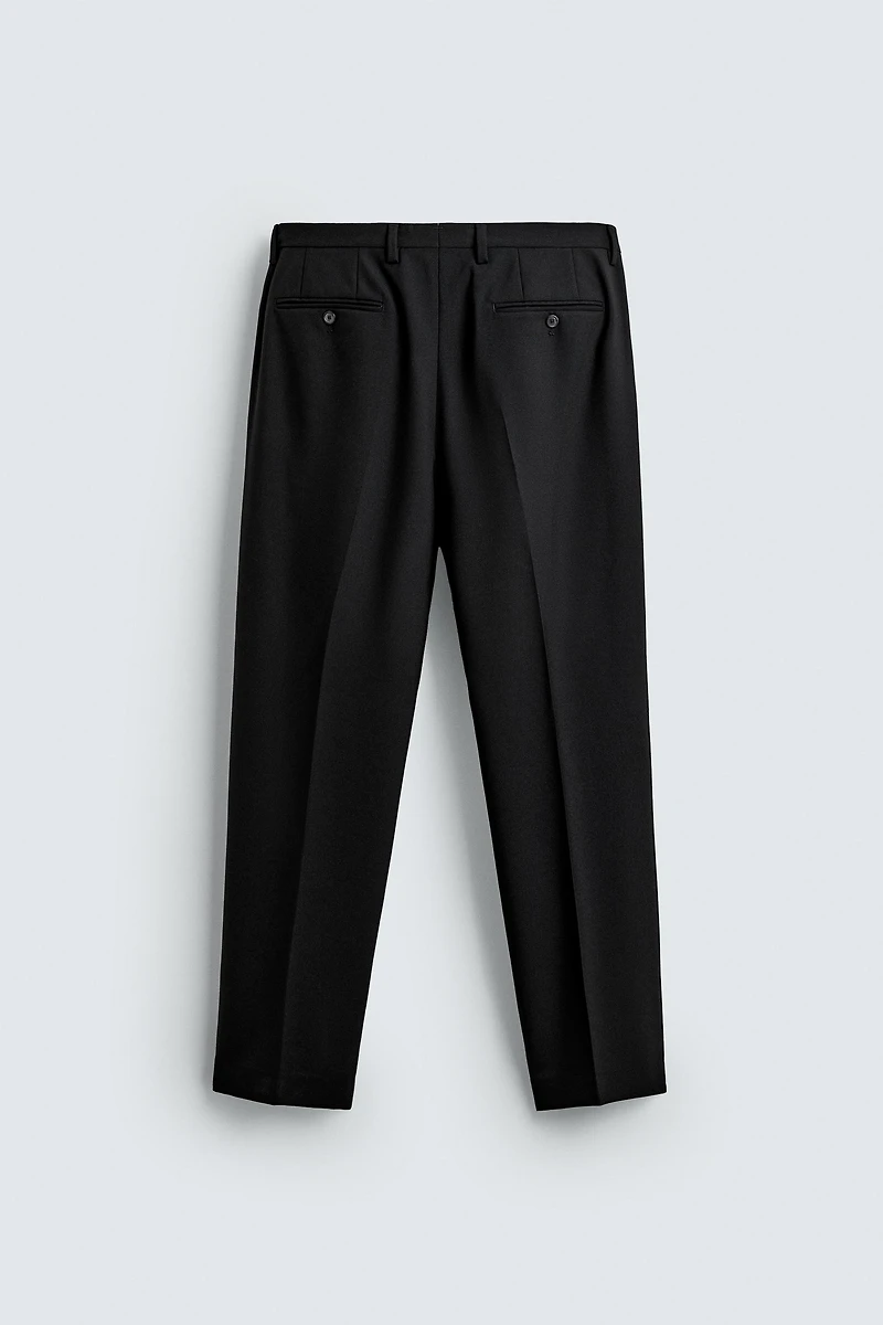 100% WOOL SUIT PANTS
