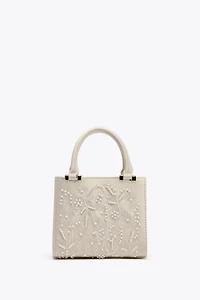 SATIN EFFECT PEARL BAG