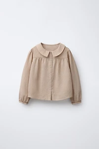 EMBROIDERED PETER PAN COLLAR SHIRT BENSIMON ® X ZARA