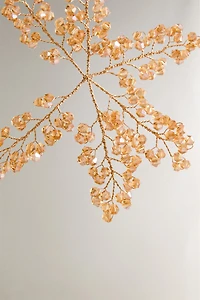 CHRISTMAS TREE FLOWER ORNAMENT WITH BEADS