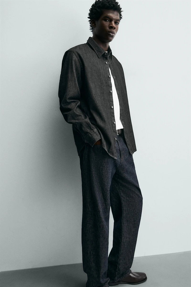 RELAXED FIT DENIM SHIRT