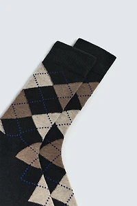ARGYLE WOOL SOCKS